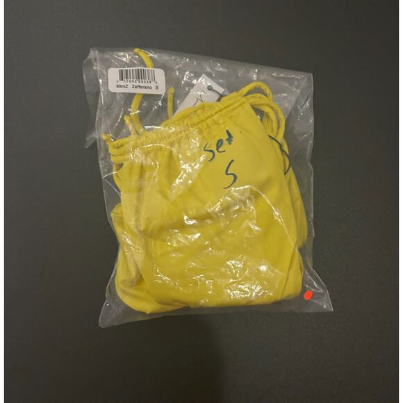 Monica Hansen Beachwear NWT Rectangle Shaped Bikini Set Zafferano Yellow Small - Picture 2 of 3